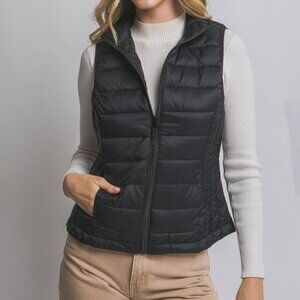 Ultra Lightweight Padded Puffer Vest w/ Pouch